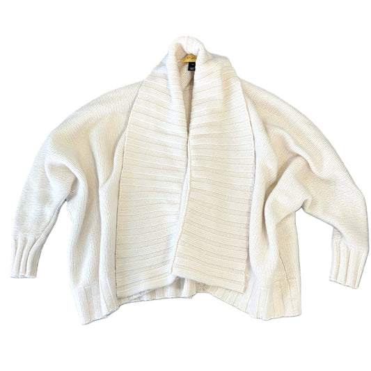 Sweater Cardigan Luxury Designer By St. John In Cream, Size: S