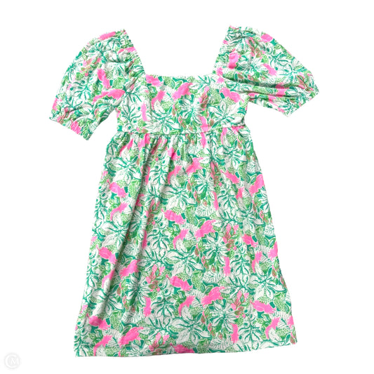 Dress Designer By Lilly Pulitzer In Green & Pink, Size: Xs