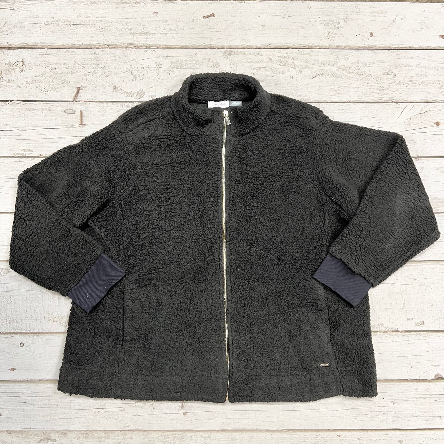 Jacket Faux Fur & Sherpa By Calvin Klein  Size: 2x