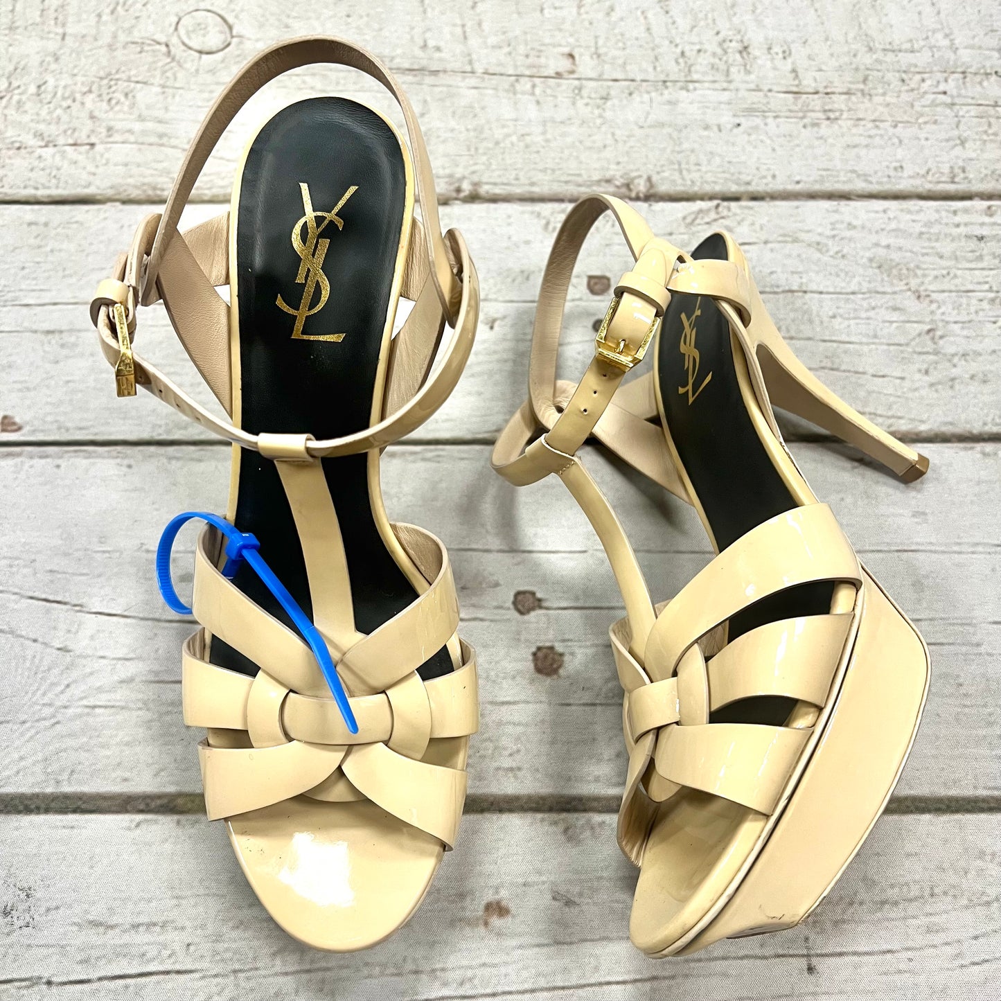 Sandals Luxury Designer By Yves Saint Laurent  Size: 9
