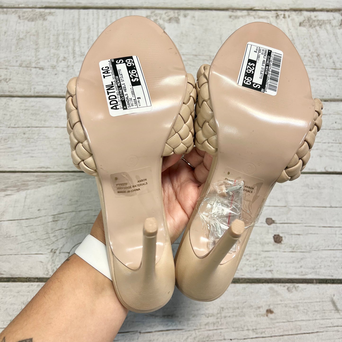 Sandals Heels Stiletto By Cape Robbin  Size: 9
