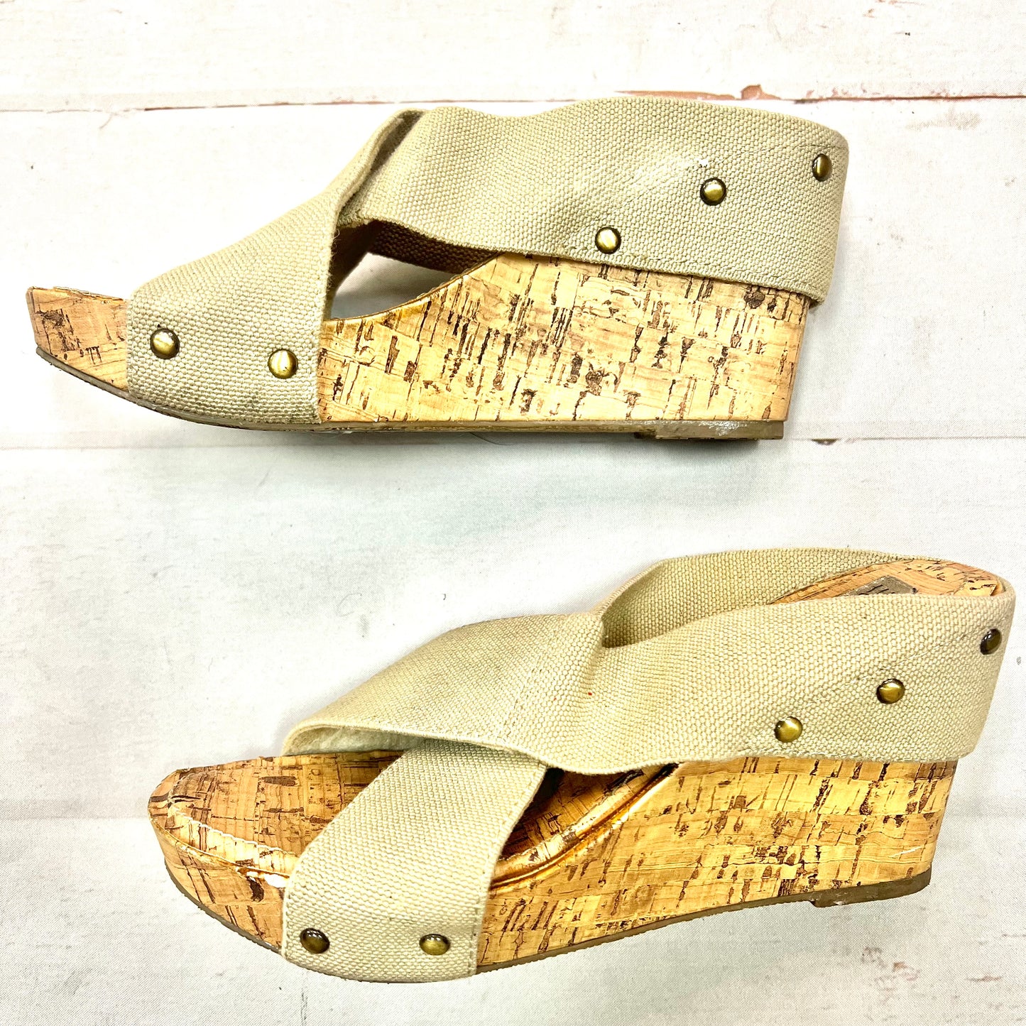Sandals Heels Wedge By Esprit  Size: 8
