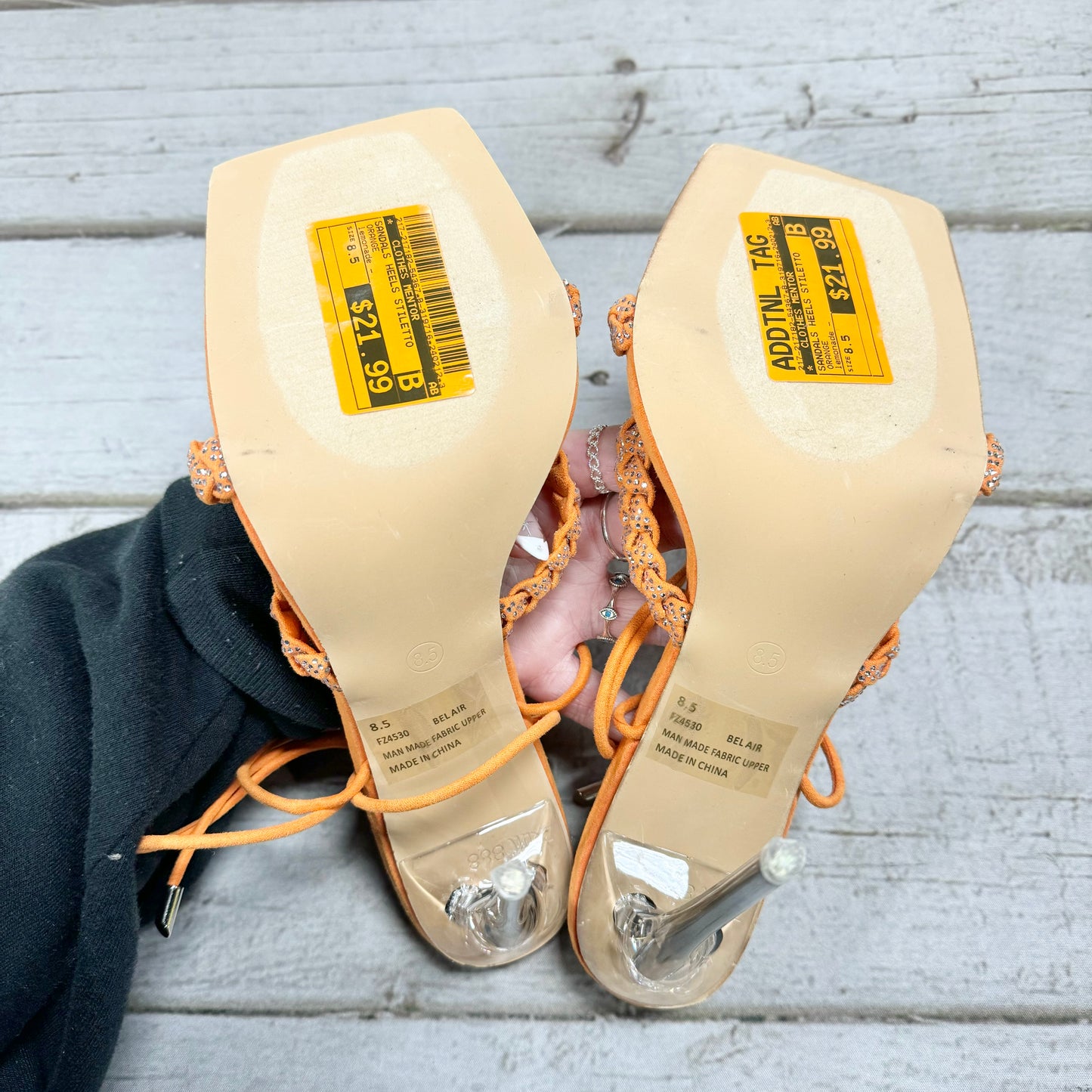 Sandals Heels Stiletto By Lemonade  Size: 8.5