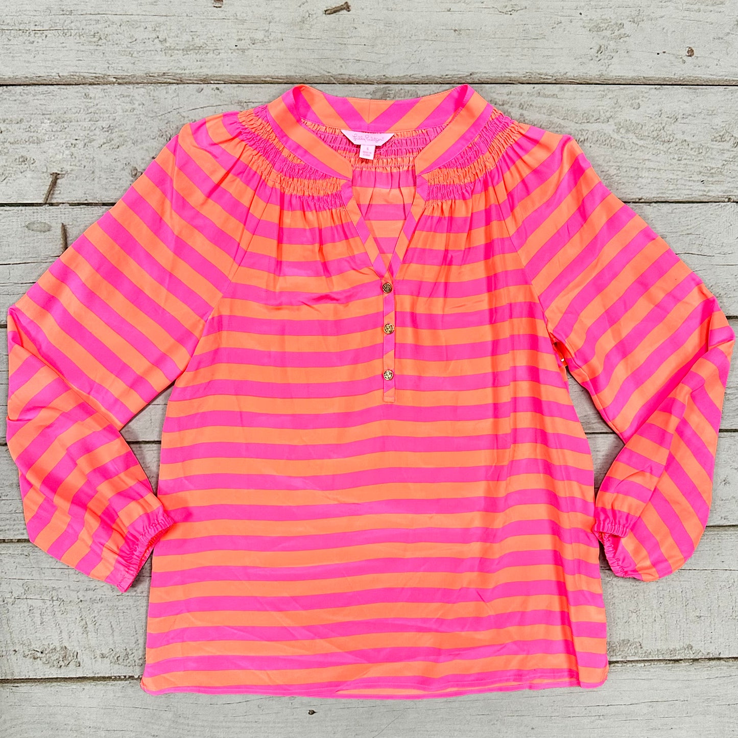 Top Long Sleeve Designer By Lilly Pulitzer  Size: S