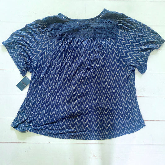 Top Short Sleeve By Lucky Brand Size: Xl