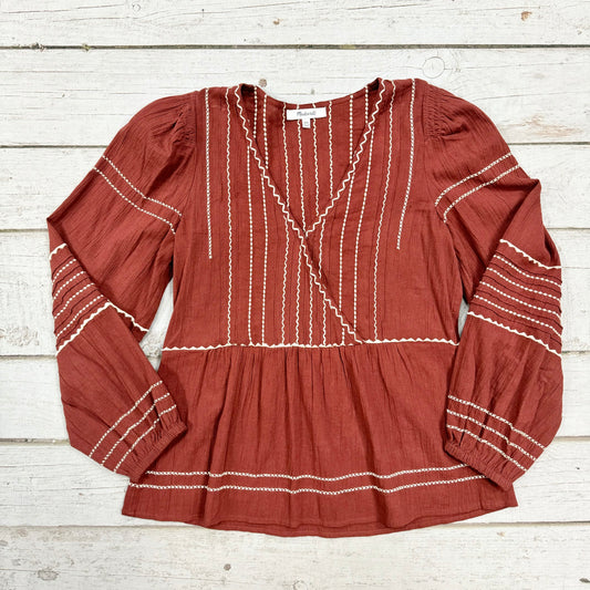 Top Long Sleeve Designer By Madewell  Size: Xxs